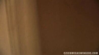 Jennifer Amton suck and fuck her way through the swingers party