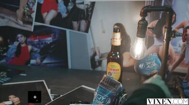 Sucking and fucking for the busty beauty Violet in this private session