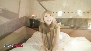 Saki Oshiro taking every inch of big cock in her hairy wet hole