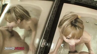 Saki Oshiro taking every inch of big cock in her hairy wet hole