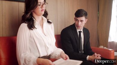 Hardcore bondage fucking for Ellie Nova with a huge load inside