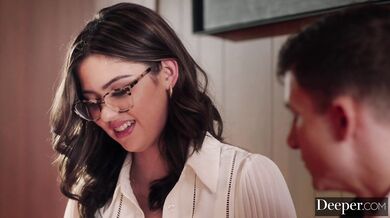 Hardcore bondage fucking for Ellie Nova with a huge load inside