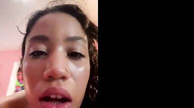 Big black cock vs tight brunette hole
