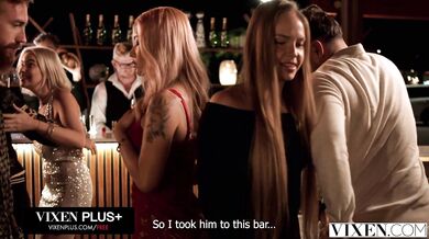 Naughty Dolly Orchid begs for a load after a hard bartender fuck