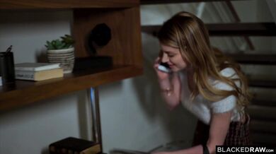 Horny blonde Bunny loves taking big black cock deep inside her pussy