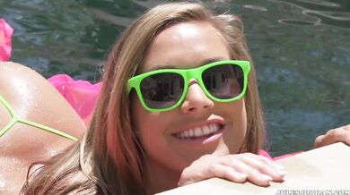 Busty blonde Kennedy Leigh shows off her big ass and gets drilled in detail